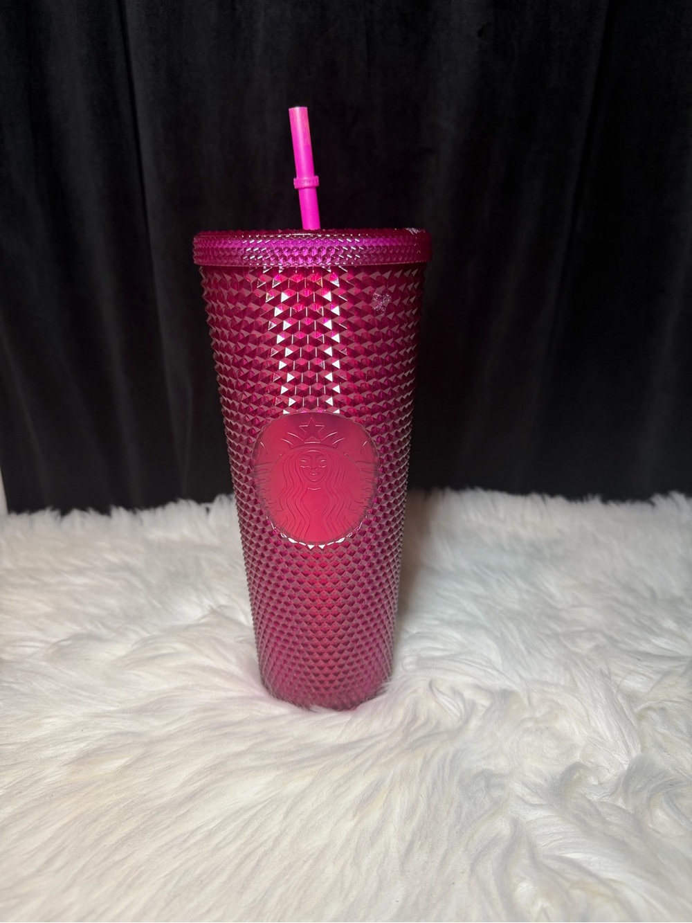Starbucks 2022 Pink Studded Tumbler with Straw